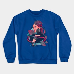 Cyberpunk Girl Crewneck Sweatshirt